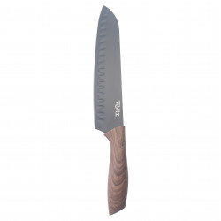 Santoku szakácskés Oliver Voltz OV51633WS, 18 cm, Ergonomikus markolat, Barna