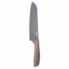 Santoku szakácskés Oliver Voltz OV51633WS, 18 cm, Ergonomikus markolat, Barna