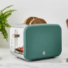 Swan ST14610GREN Toaster, 900 W, 2-slice, 6 settings, Crumb tray, Defrost, Green
