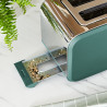 Toaster Swan ST14610GREN, 900 W, 2 felii, 6 niveluri, Tava firimituri, Dezghetare, Verde