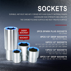 Schwartzmann SM-94 Tool Set, 94 pieces, Carrying Case, Chrome-Vanadium