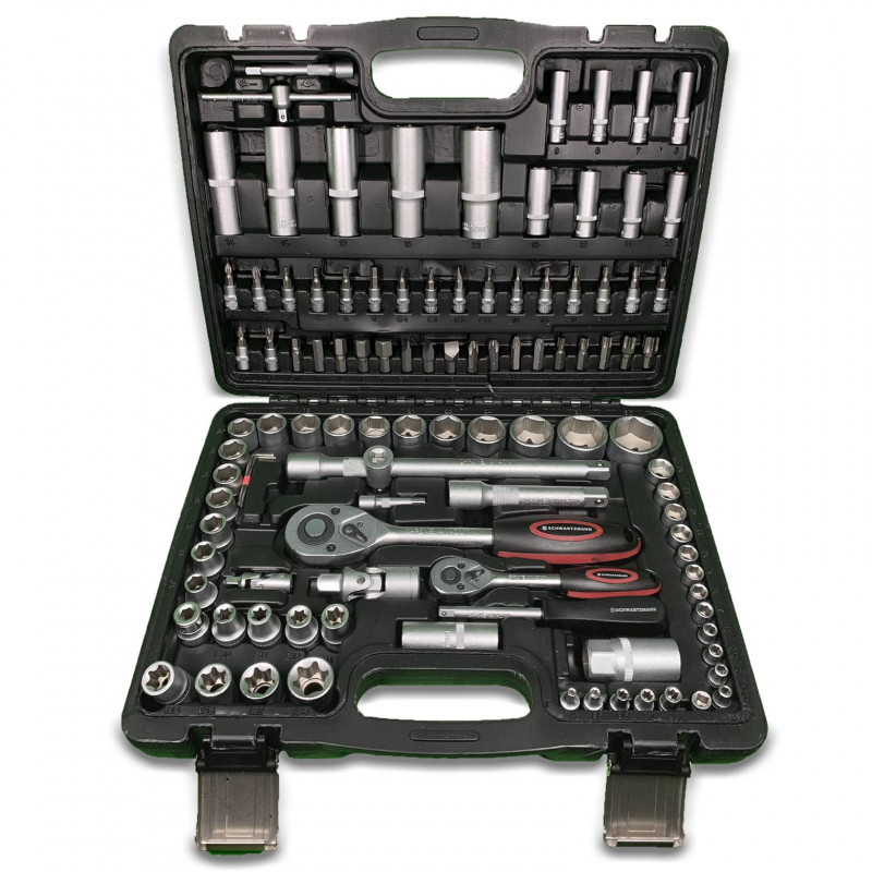 Schwartzmann SM-108 Tool Set, 108 pieces, Carrying Case, Chrome-Vanadium