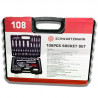 Schwartzmann SM-108 Tool Set, 108 pieces, Carrying Case, Chrome-Vanadium