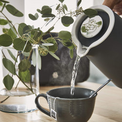 Swan SK14610GRYN Electric Kettle, 3000W, 1.7L, Stainless Steel, Washable Filter, Gray