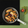 Τηγάνι Wok Tefal C4241943 Renew+, 28 cm, Κεραμική επίστρωση, Thermo-Signal, Thermo-Fusion, Thermo-Spot, Induction, Γκρι