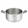 Tefal G7124645 DAILY COOK Saucepan, 24 cm, 4.5 L, Thermo-Spot, Induction-compatible, PFOA-free, Stainless Steel