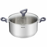 Tefal G7124645 DAILY COOK Saucepan, 24 cm, 4.5 L, Thermo-Spot, Induction-compatible, PFOA-free, Stainless Steel