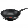 Tigaie wok Tefal B5671953, 28 cm, Thermo-Signal, Thermo-Spot, Strat de titan, Fara PFOA, Negru