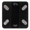 Adler AD 8186 Scale, SMART Tuya, Up to 180 kg, LED Display, 3 x AAA Batteries, Black