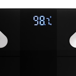 Adler AD 8186 Scale, SMART Tuya, Up to 180 kg, LED Display, 3 x AAA Batteries, Black