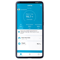 Adler AD 8186 Scale, SMART Tuya, Up to 180 kg, LED Display, 3 x AAA Batteries, Black