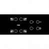 Whirlpool AKT 8090/NE Built-In Ceramic Cooktop, 6200W, 4 zones, 9 power levels, Residual Heat Indicators, Timer, Black