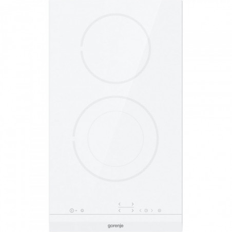 Plita vitroceramica incorporabila Gorenje ECT322WCSC, 2900W, 2 zone, 8 trepte, StopGo, StayWarm, Electrica, Alb