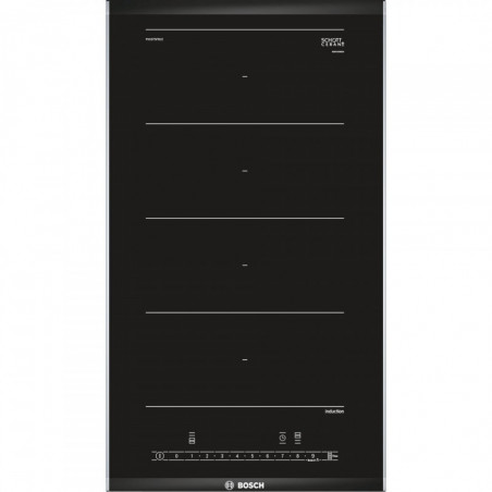 Bosch PXX375FB1E Built-In Ceramic Cooktop, 3700W, 2 zones, 17 settings, ComfortProfile, QuickStart, Induction, Black