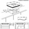 Plita vitroceramica cu inductie incorporabila AEG IKE63441FB, 7350W, 3 zone, 14 trepte, Recunoasterea vaselor, Timer, Negru