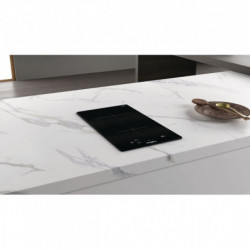 Whirlpool WS Q0530 NE Built-in Ceramic Cooktop, 3700W, 2 zones, 9 power levels, Timer, Residual Heat Indicator, Induction, Black