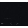 Whirlpool WS Q2160 NE Built-In Ceramic Cooktop, 7200W, 4 6th Sense Zones, 9 Settings, Timer, Induction, Black