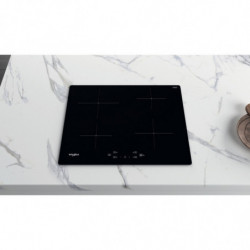 Whirlpool WS Q2160 NE Built-In Ceramic Cooktop, 7200W, 4 6th Sense Zones, 9 Settings, Timer, Induction, Black
