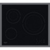 Plita vitroceramica incorporabila Hotpoint-Ariston HR 603X/1, 4500W, 4 zone, 9 trepte, Timer, Electrica, Negru