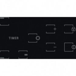 Hotpoint-Ariston HR 603X/1 Built-In Ceramic Cooktop, 4500W, 4 Zones, 9 Settings, Timer, Black