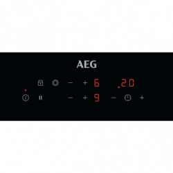 AEG HRB32310CB Built-in Ceramic Cooktop, 2900W, 2 zones, 9 power levels, OptiHeat, Timer, Black