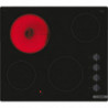 Bosch PKE611CA3E Built-In Ceramic Cooktop, 6600W, 4 Zones, 9 Settings, Residual Heat Indicator, Electric, Black