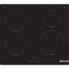 Bosch PUE611BB5E Built-In Ceramic Cooktop, 4600W, 4 zones, 17 settings, TouchSelect, ReStart, Induction, Black
