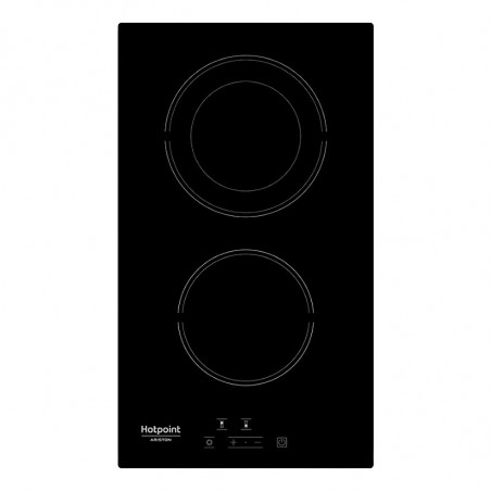 Hotpoint-Ariston HRD 5030 B Built-In Ceramic Cooktop, 2900W, 2 zones, 9 settings, Electric, Black