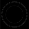 Hotpoint-Ariston HRD 5030 B Built-In Ceramic Cooktop, 2900W, 2 zones, 9 settings, Electric, Black