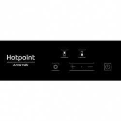 Κεραμική εντοιχισμένη εστία Hotpoint-Ariston HRD 5030 B, 2900W, 2 ζωνών, 9 επιπέδων, Ηλεκτρική, Μαύρο