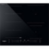 Вграден керамичен плот Whirlpool WF S5060 CPBF, 7200W, 4 зони, Chef Control, FlexiCook, Индукционен, Черен