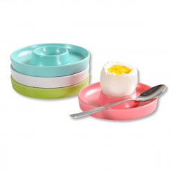 Set of 4 Kesper 41165 Egg Coasters, 10x2 cm, Melamine, Multicolor