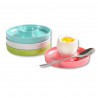 Set of 4 Kesper 41165 Egg Coasters, 10x2 cm, Melamine, Multicolor