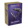 Remington D3016GP Hair Straightener and Hair Dryer Set, Ceramic Coating, Black/Purple
