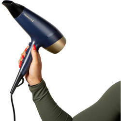 Remington Sapphire Luxe D5805 Hair Dryer, 2200 W, 2 speeds, 3 heat settings, Dark Blue