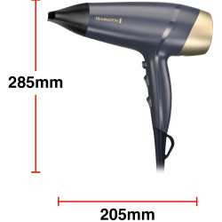 Remington Sapphire Luxe D5805 Hair Dryer, 2200 W, 2 speeds, 3 heat settings, Dark Blue