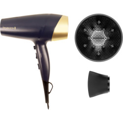 Remington Sapphire Luxe D5805 Hair Dryer, 2200 W, 2 speeds, 3 heat settings, Dark Blue