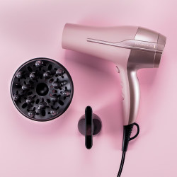 Remington Coconut Smooth D5901 Hair Dryer, 2200 W, 2 speeds, 3 heat settings, Cool shot, Accessories, Pink