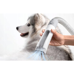 HomeRunPet HC15 2-in-1 Pet Grooming Clipper, 400W, 12 kPa, 1.85 L, 3 Suction Levels, 45 dB, White