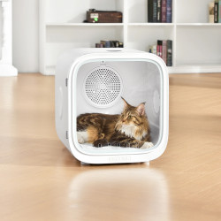 Uscator pentru animale de companie Catlink Standard CL-DA-01, 1000W, 65 L, 13-35 C, 40 dB, Senzor digital de temperatura, Filtru fire par, Alb