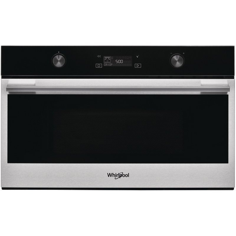 Микровълнова фурна за вграждане Whirlpool W7 MD540, 1800 W, 31 л, Кварцов грил, JetDefrost, Crisp, Готвене на пара, Сребрист