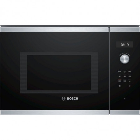 Bosch BFL554MS0 Built-In Microwave Oven, 1450 W, 5 power levels, 7 programs, 25 L, LED display, Memory function, Black