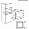 Вградена микровълнова фурна AEG MBE2658DEM , Сензорно , 25