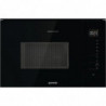 Gorenje BMI251SG3BG Built-in Microwave Oven, 25 L, 1200 W, 5 Shelves, 15 Programs, Grill, Defrost, AquaClean, Black