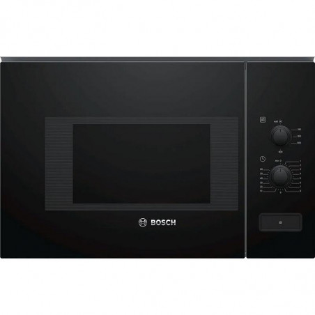 Bosch BFL520MB0 Built-in Microwave Oven, 20 L, 800 W, 5 Power Levels, Clean Assist, Auto Shut-Off, Black