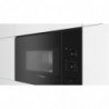 Εντοιχιζόμενος φούρνος μικροκυμάτων Bosch BFL520MB0, 20 λίτρα, 800 W, 5 επίπεδα, Βοηθός καθαρισμού, Αυτόματη απενεργοποίηση, Μαύρος