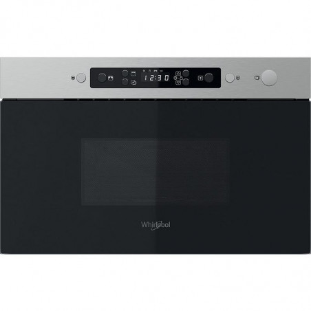 Whirlpool MBNA920X Built-In Microwave Oven, 22 L, 700 W, Quartz Grill, Quick Defrost, Memory Function, Silver