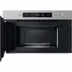 Whirlpool MBNA920X Built-In Microwave Oven, 22 L, 700 W, Quartz Grill, Quick Defrost, Memory Function, Silver