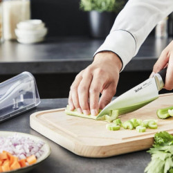 Tefal Ever Sharp K2569004 Kitchen Knife, 16.5 cm, Dual Pivot Technology, Locking System