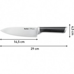 Tefal Ever Sharp K2569004 Kitchen Knife, 16.5 cm, Dual Pivot Technology, Locking System